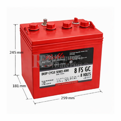 Bater�a ROLLS 8 FS GC | 8 Voltios 155 Amperios C20